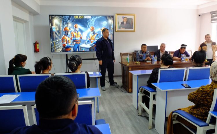  “Sharg‘unko‘mir”AJda 28 aprel–“Butunjahon mehnatni muhofaza qilish kuni”ga bag‘ishlangan davra suhbati