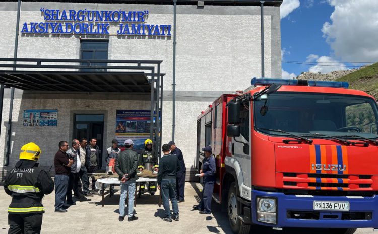  “Sharg`uynko`mir AJda favqulodda vaziyatlar bo`yicha o`quv taktik mashg`uloti bo`lib o`tdi